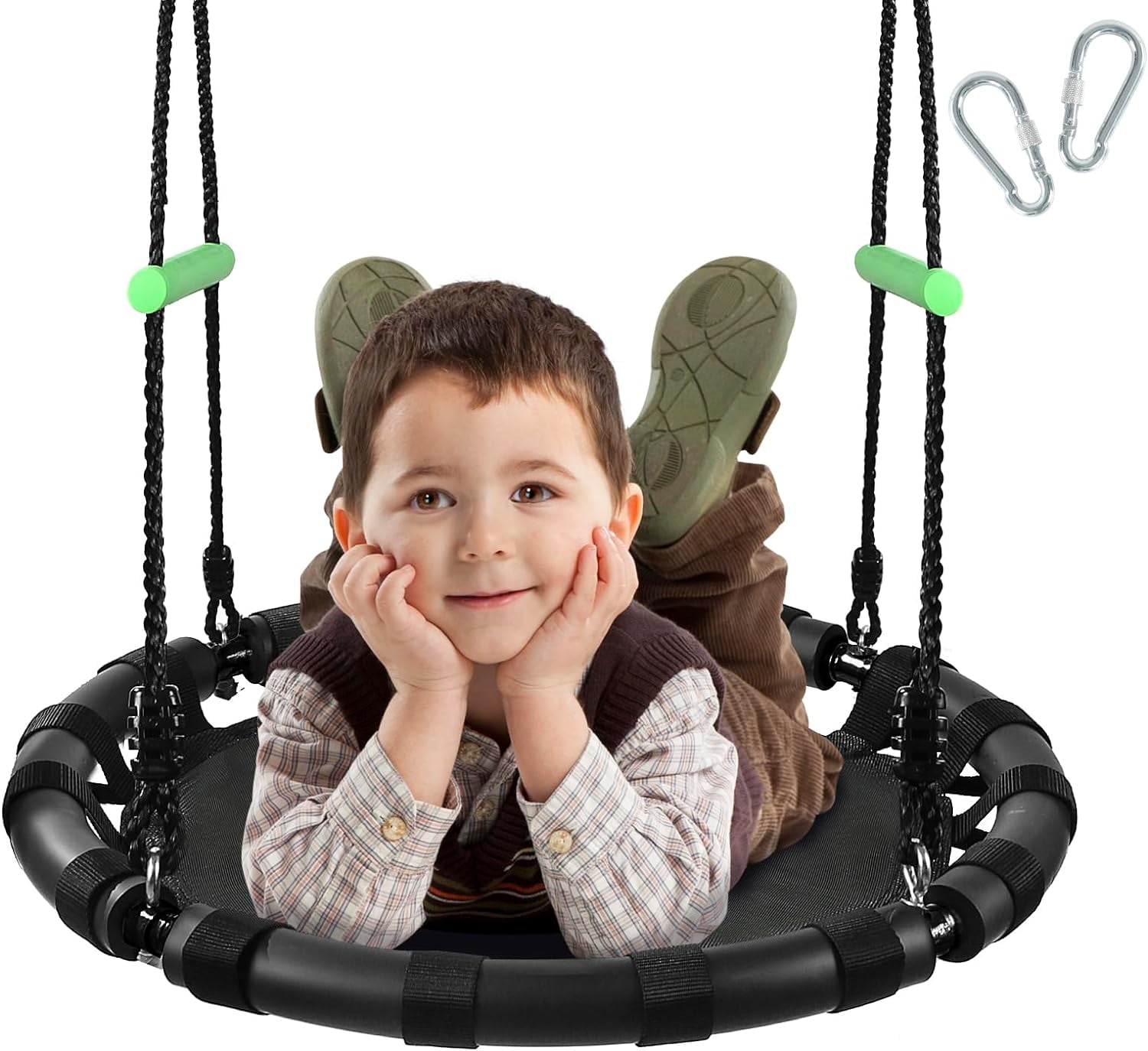Tree Swing for Kids and Adults Durable, Safe,Black Outdoor Flying
