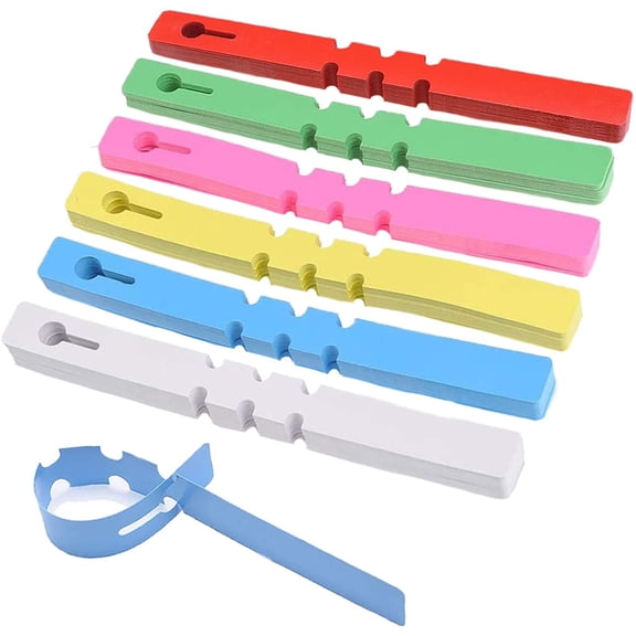 Tree Tags Plastic Plant Labels Wrap Around Hanging Tags Tree Markers Signs Nursery Labels for Plants Garden (120Pcs, Mix Color)