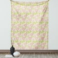 thumbnail image 1 of Tree Tapestry, Japanese Cherry Blossom Pattern with Abstract Composition Eastern Inspirations, Wall Hanging for Bedroom Living Room Dorm Decor, 40W X 60L Inches, Pink Green White, by Ambesonne, 1 of 5