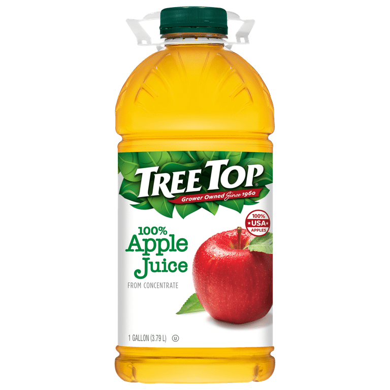 Tree Top 100% Apple Juice, from Concentrate, 1 Gallon - Walmart.com