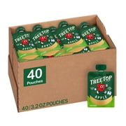 Tree Top No Sugar Added Apple Sauce Pouches, 3.2 Oz, 40 Count