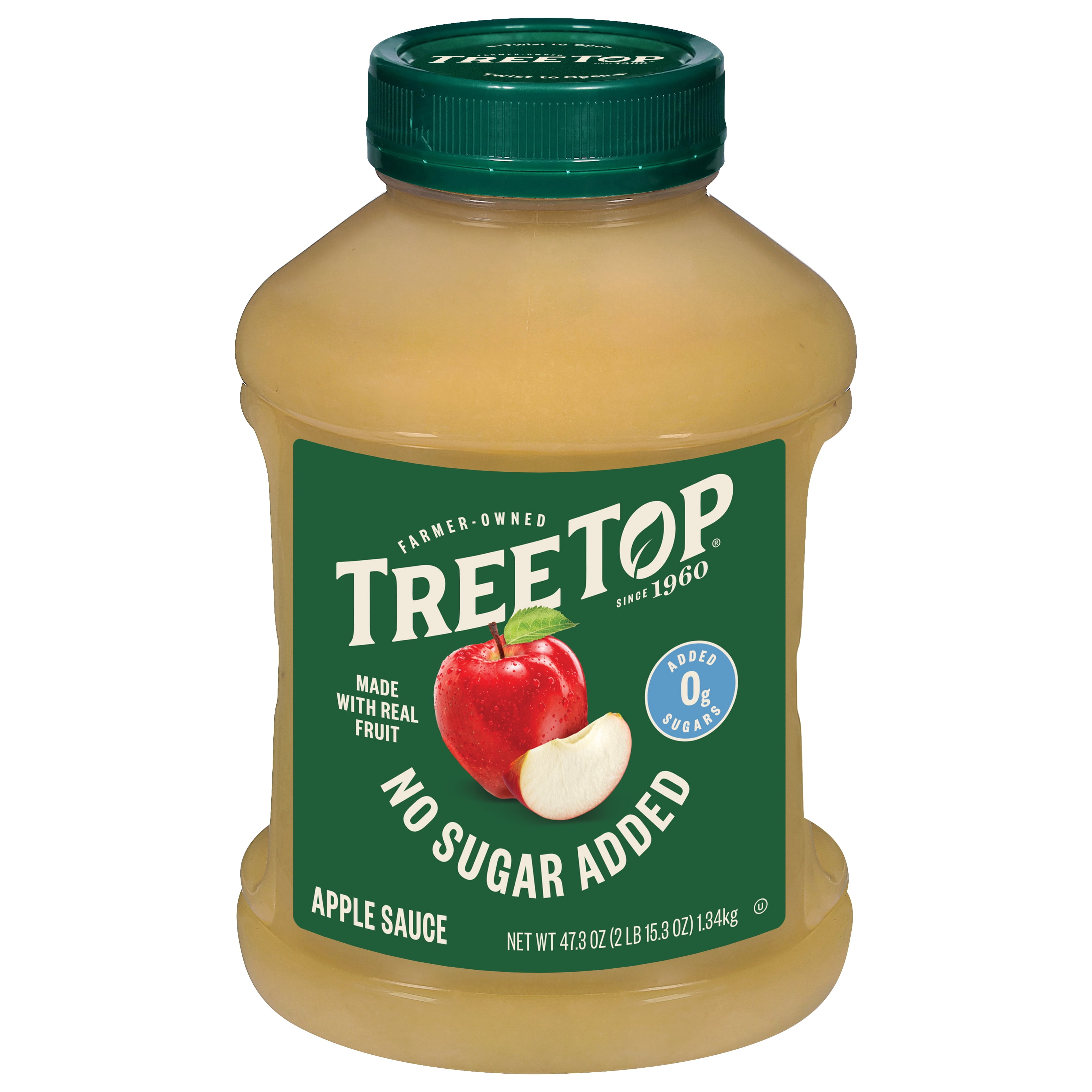 Tree Top Apple Sauce, No Sugar Added, 47.3 Ounce Jar