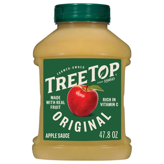 Tree Top Original Apple Sauce Jar, No Artificial Flavors or Colors, 47.8 oz