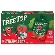 Tree Top Apple Sauce, Strawberry, 3.2 Ounce Pouch, 12 Count
