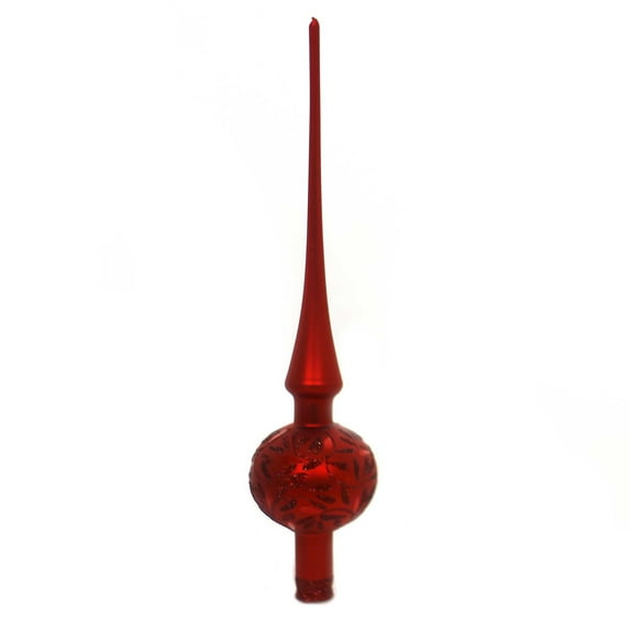 Tree Topper Finial Delights Red Matte Finial Tree Topper Christmas 20084T021