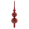 thumbnail image 1 of Tree Topper Finial Red Glitterlace Tree Topper Finial Red Velvet 900011A Shiny, 1 of 3