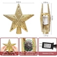 thumbnail image 1 of Tree Topper  Lighted with 6 Projection Modes, Gold, 1 of 5