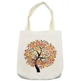 thumbnail image 1 of Tree Tote Bag, Colorful Spring Season Tree Leaves of Life Abstract Painting Pastoral Style Design, Cloth Linen Reusable Bag for Shopping Books Beach and More, 16.5" X 14", Cream, by Ambesonne, 1 of 2