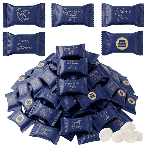 Tree Treasures Hospitality Buttermints, Individually Wrapped Hotel & Guest Candy, 110 Count