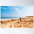 thumbnail image 1 of Tree Trunk Planted In The Beach On The Mediterranean Sea Poster Wall Art, Modern Wall Decor For Living Room Bedroom, 16x24 UNFRAMED, 1 of 3