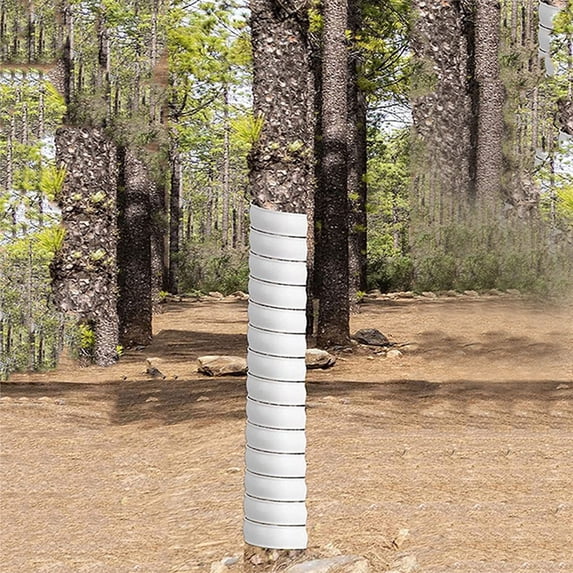 Tree Trunk Protector, 2 Size Tree Wraps to Protect Bark, Plastic Spiral Tree Guard Tree Trunk Protector Wrap to Protect Bark Tree Saplings from Deer Rabbit Rodents Cats Mowers