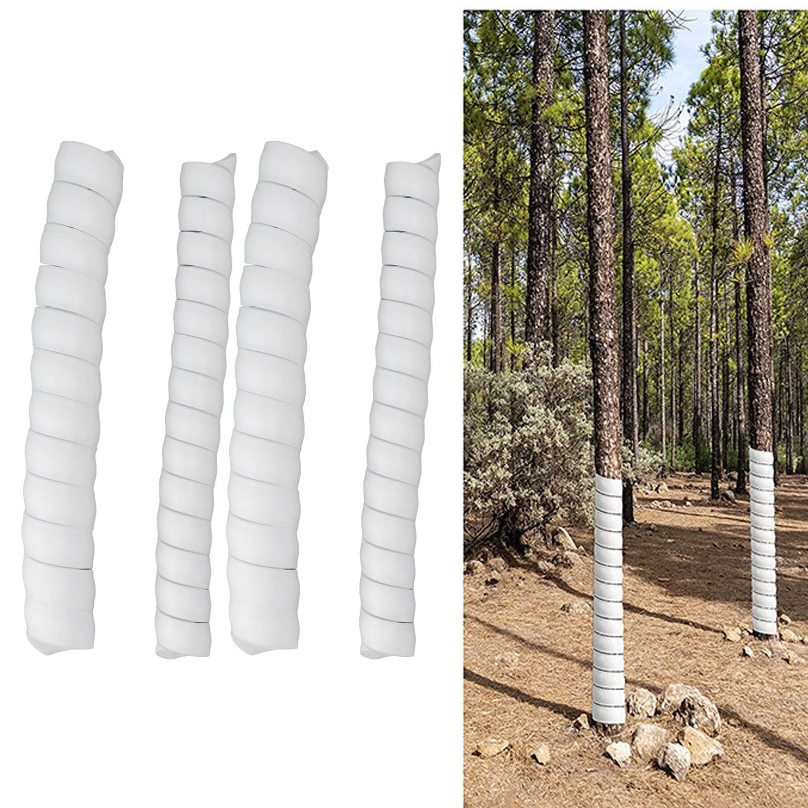 Tree Trunk Protector, Around Trunk Bark Protector Tree Guards Plastic