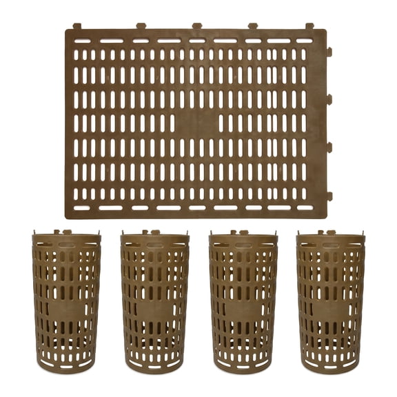 Tree Trunk Protectors 4 Pack, Expandable Mesh Tree Guards for Mowers & Rodents