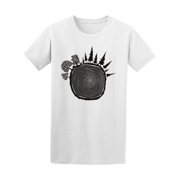 Tree Trunk With Forest Trees T-Shirt Men -Image by Shutterstock, Male XX-Large