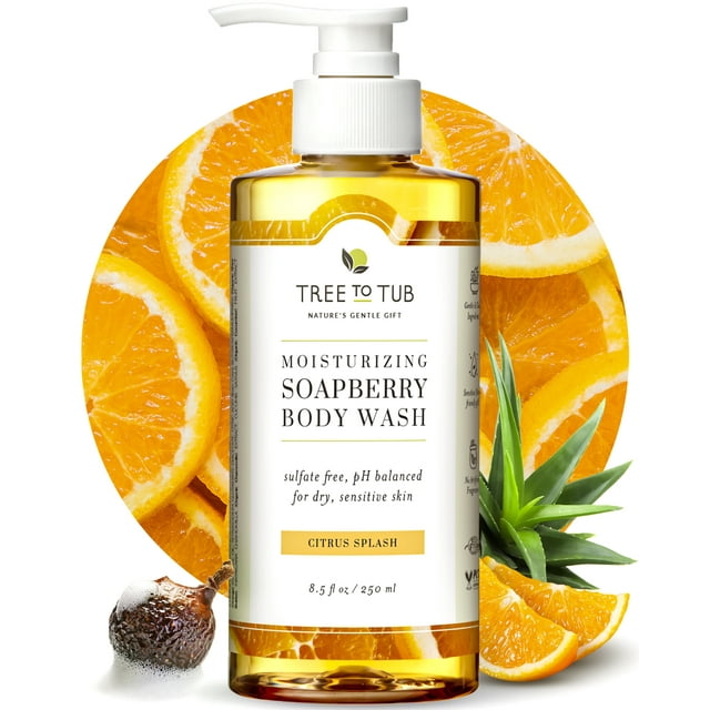 Tree to Tub Citrus Body Wash for Dry Skin & Sensitive Skin pH