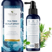 Tree To Tub Dry Scalp Spray - Tea Tree Leave in Scalp Moisturizer for Dry Scalp, Flaky Buildup & Excess Oil, Scalp Moisturizer for Men & Women 3.4 oz