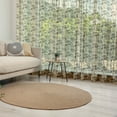 thumbnail image 1 of Tree Tulle Curtains with Rod Pocket, Tropical Palm Trees Hawaiian Exotic Abstract Foliage Old Paper Backdrop, Sheer Drape for Wedding Party 2 Panels, 7 Sizes, Sand Brown Chocolate, by Ambesonne, 1 of 3