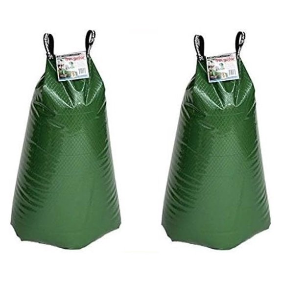 Tree Watering Bags 2 Pack, 20 Gallon Slow Release Dripping Irrigation System for Trees & Shrubs, Water Saving Tree Root Waterer for New Planted Trees, Transplants