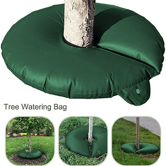 Tree Watering Bags Slow Release 8-24 Hours, Upgraded Tree Watering Ring with Drip Speed Controller, Heavy Duty PVC Watering System Bag for New Trees and Shrubs