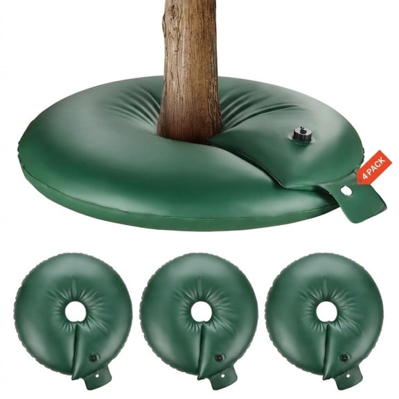 Tree Watering Rings 4 Pack 20 Gallon Slow Release Drip Irrigation Bags for Trees and Shrubs