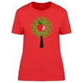 thumbnail image 1 of Tree With A Big Red Apple T-Shirt Women -Image by Shutterstock, Female Medium, 1 of 2