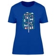 thumbnail image 1 of Tree With Cute Doodles Inside T-Shirt Women -Image by Shutterstock, Female Small, 1 of 2