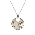 thumbnail image 1 of Tree Women's Circular Glass Pendant Necklace, 1 of 5