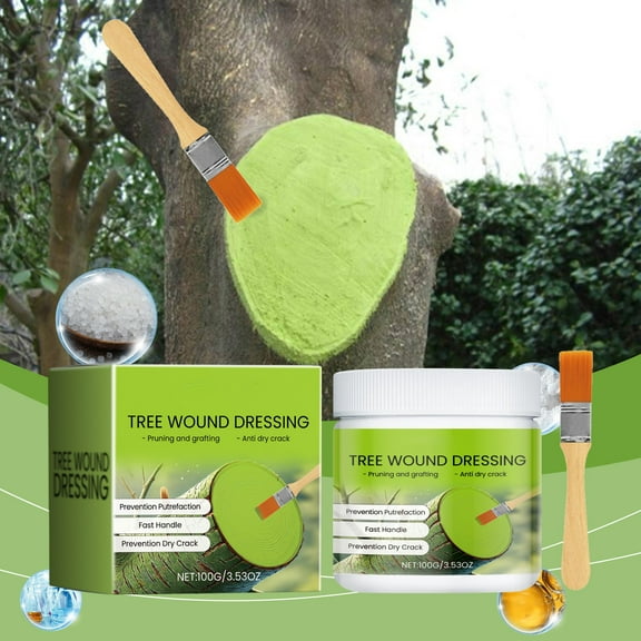 Tree Wound & Pruning Sealer Paste for Plant Grafting, Bark Protection, Garden & Fruit Tree Care, Prevents Infections, Outdoor Tree Surgery Coating Agent A