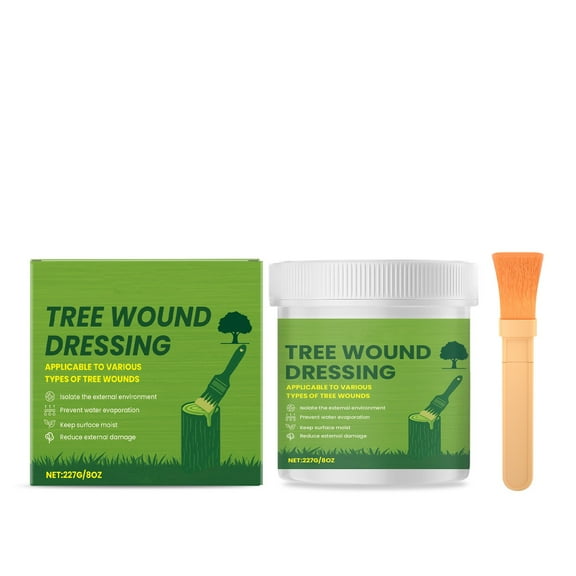 Tree Wound Sealer Kit with Brush, Tree Pruning Sealer, Tree Grafting Supplies, Tree Wound Sealer Healing Paste, Bonsai Cut Paste, Pruning Sealer And Tree Wound Dressing for Trees, Shrubs, Roses