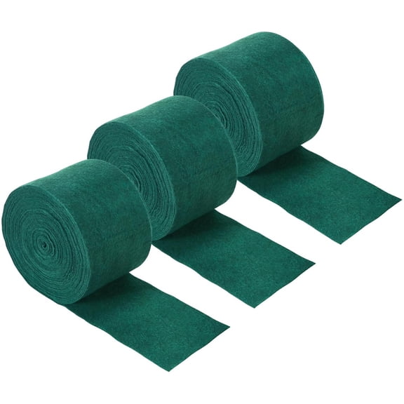 Tree Wrap for Winter Double Layer Winter Trunk Protector Winter Protection Antifreeze Winter Tree Wrap Breathable Plant Freezeproof Covers for Keep Warm 3Roll(Total 157 ft),4.7 in,Green