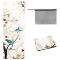 thumbnail image 1 of Tree Yoga Mat Towel with Feature, Storage Bag, 72.8"x26.8" - Yoga, Pilates, Fitness, Gym Towel, 1 of 6