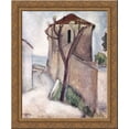 thumbnail image 1 of Tree and house 20x20 Gold Ornate Wood Framed Canvas Art by Modigliani, Amedeo, 1 of 2