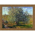 thumbnail image 1 of Tree in Flower near Vetheuil 38x28 Large Gold Ornate Wood Framed Canvas Art by Claude Monet, 1 of 2