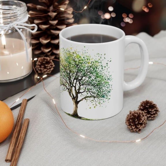 Tree of Ceramic Mug Nature Lover Coffee Cup oz.
