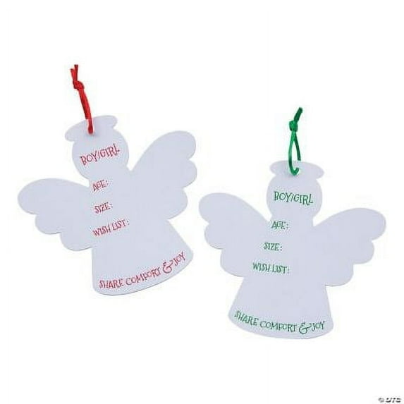 Tree of Giving Angel Tags, Christmas, Educational, 12 Pieces