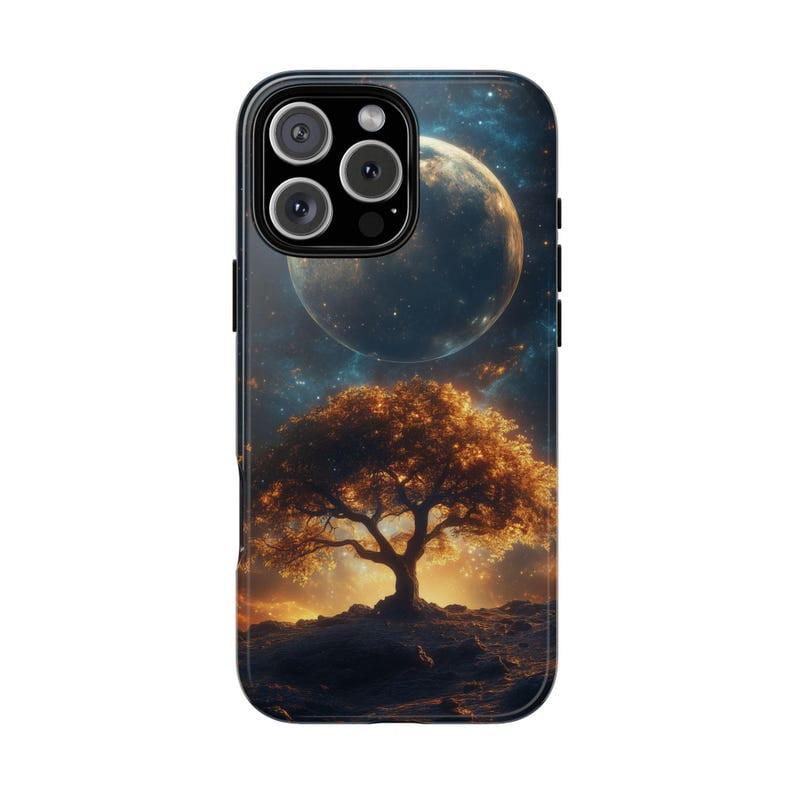 Tree of Knowledge Moonlit Starry Night Sky Artwork Phone Case for 11 12 ...