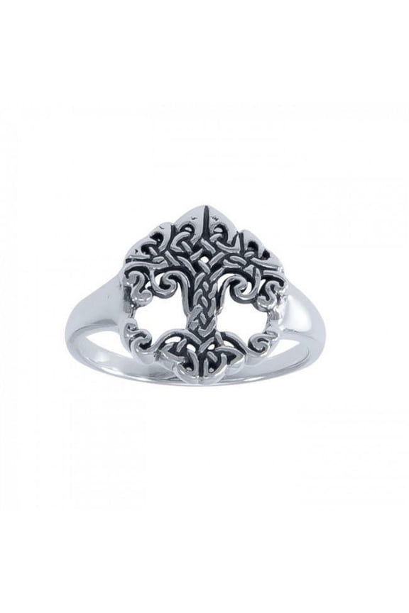 Tree of Life 925 Sterling Silver Ring Fine Spiritual Symbolic Renewal Jewelry