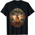 thumbnail image 1 of Tree of Life Acoustic Guitar By The Lake T-Shirt, 1 of 6