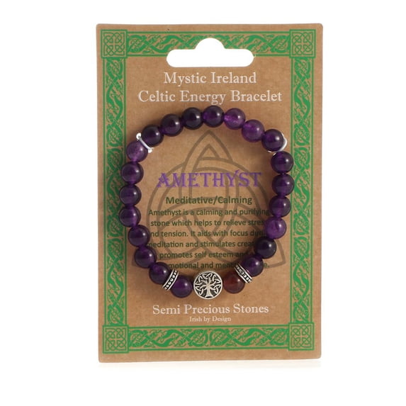Tree of Life Celtic Energy Bracelet- Amethyst