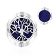 thumbnail image 1 of Tree of Life Circle Blue Lapis 2in1 Reversible Sterling Silver Ring - 8, 1 of 6