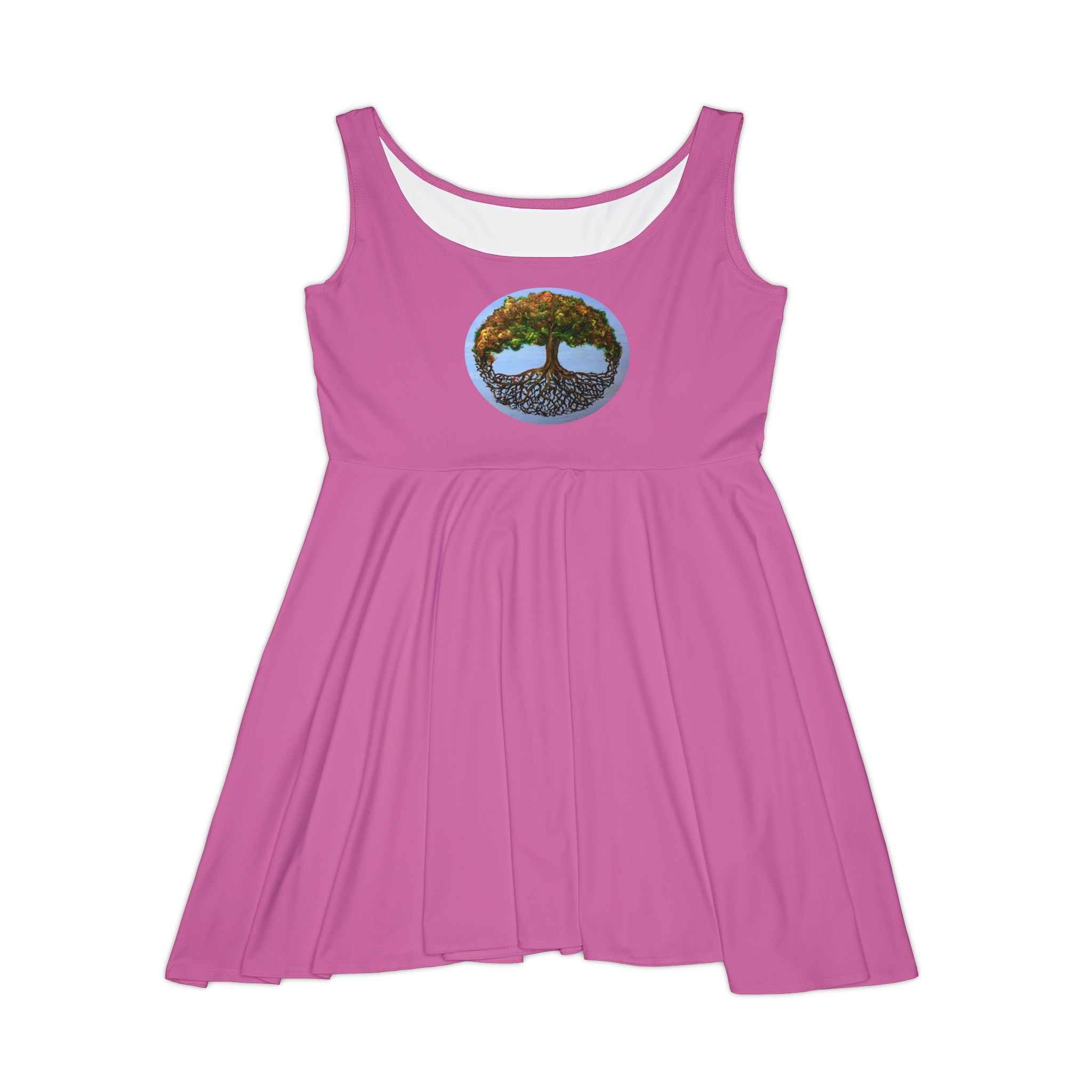 Colorful Tree of Life Painting Skater Dress, Nature Inspired - Walmart.com