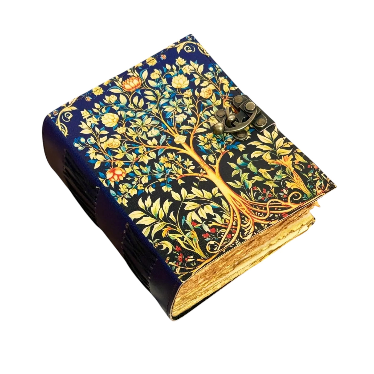 Tree of Life Handmade Leather Journal 5x7 – 200 Deckle Edge Pages Vintage Writing Notebook