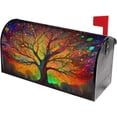 thumbnail image 1 of Tree of Life Mailbox Covers, Colorful Forest Magnetic Post Box Cover Wraps Large Size 25.5x21 in for Garden Yard Decor, 1 of 7