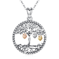 thumbnail image 1 of Tree of Life Necklace 925 Sterling Silver Family Tree Pendant Jewelry Gift for Women, 1 of 7