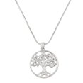 thumbnail image 1 of Tree of Life Necklace Rhinestone Crystal Rhodium J0153-CR, 1 of 3