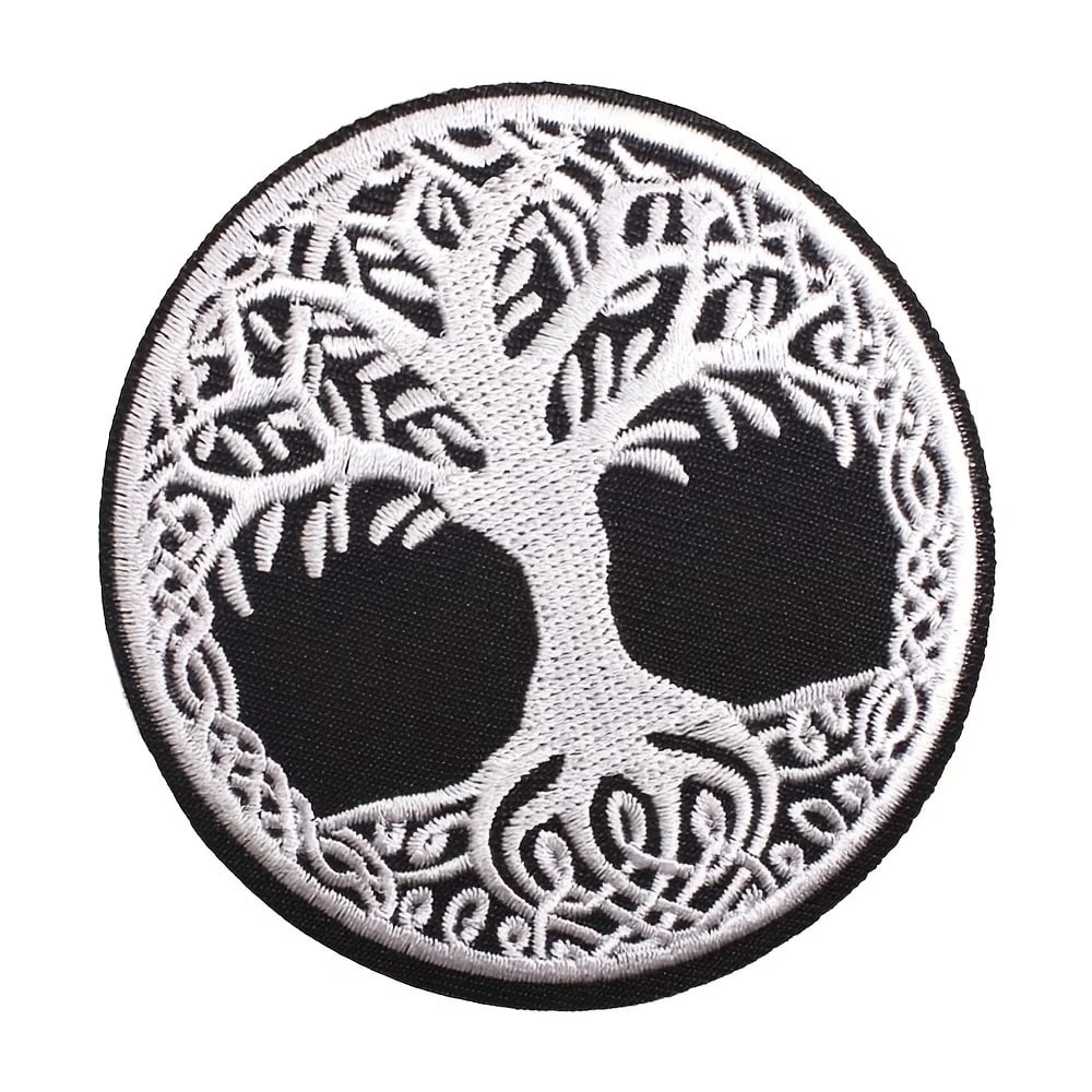 Tree of Life Patch - Embroidered Iron/Sew On Emblem for Clothing and Accessories - Perfect for Jackets, Bags, and More