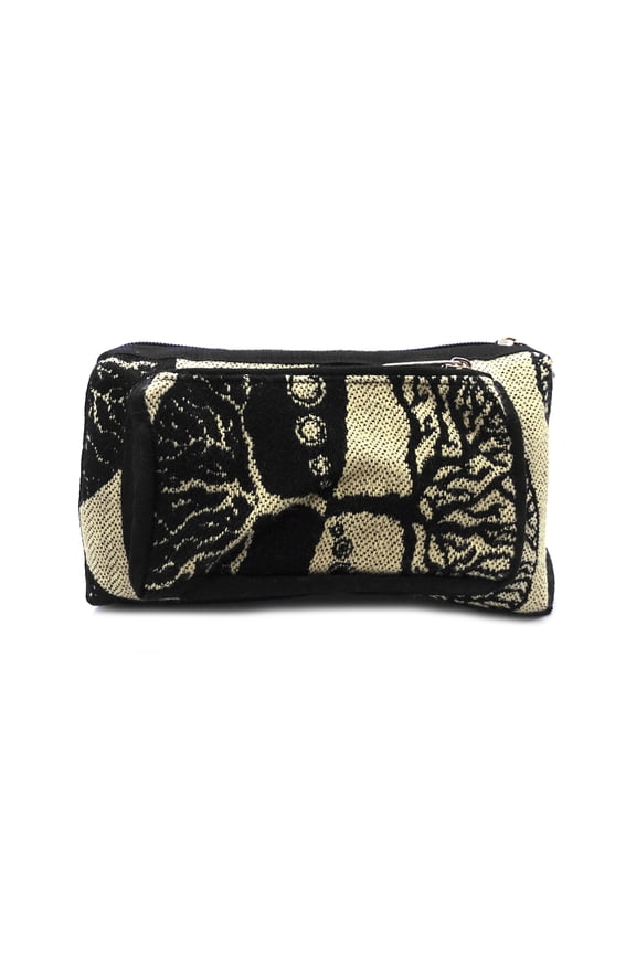 Tree of Life Print Pattern Adjustable Buckle Fanny Pack Waist Bag - Handmade Belt Pouch Boho Travel Accessories