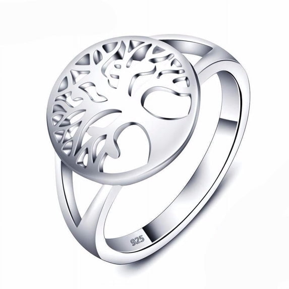 Tree of Life Ring Platinum Plated Copper Intricate Tree Design Ring for ...