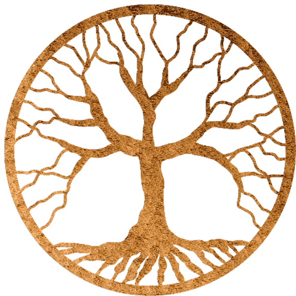 Tree of Life Roots - Metal Wall Art