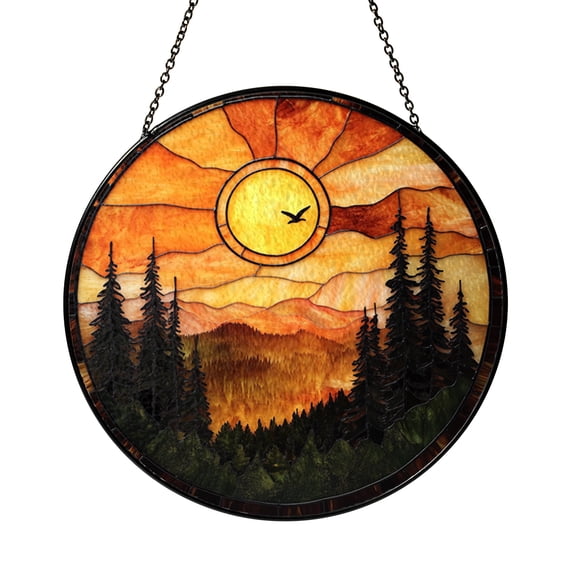 Tree of Life Sun Crystal Suncatcher Window Hanging, Boho Style Gemstone Home Window Decor